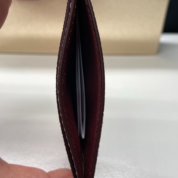 Coach pink metallic card case - Picture 6 of 8